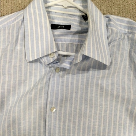 Men’s Hugo Boss striped Oxford - Picture 2 of 3